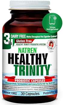 Natren Healthy Trinity Dairy Probiotic 30 Capsules by Natren - American Made