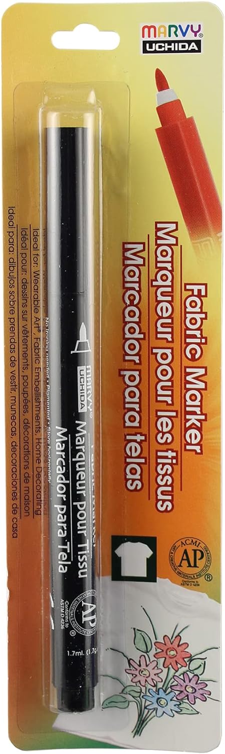 Uchida Marvy Fine Point Fabric Marker Black by Uchida of America - American Made