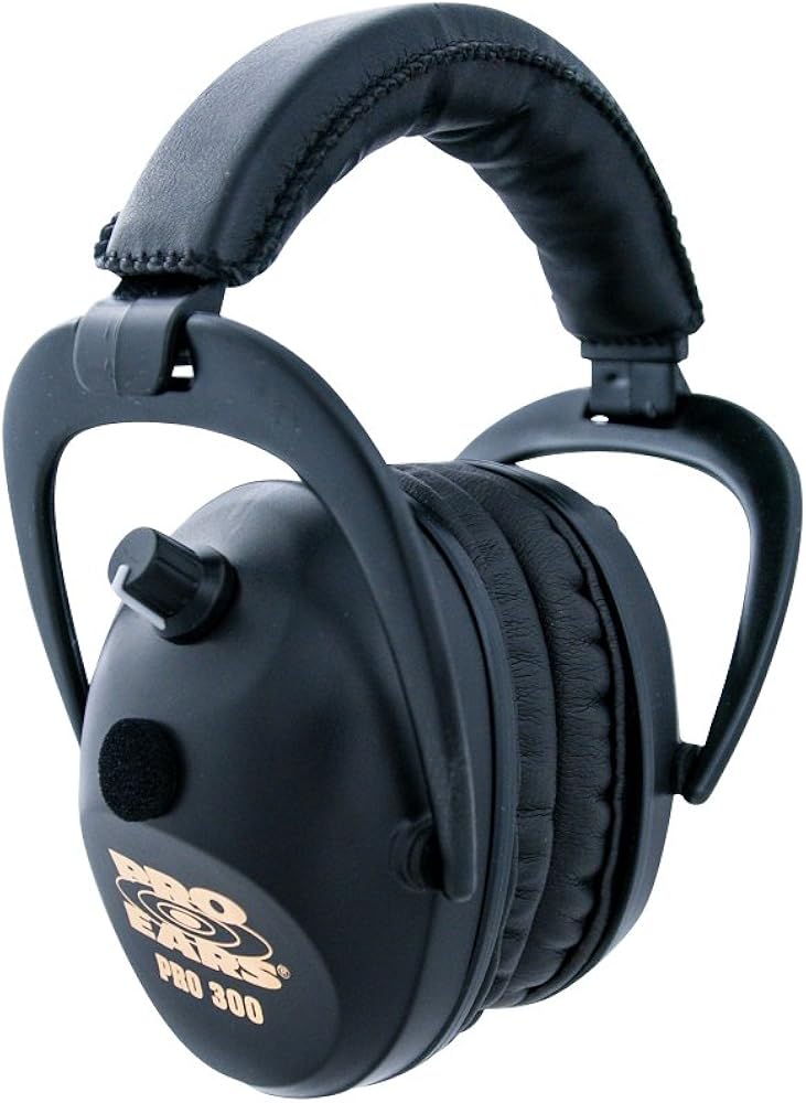 Pro Ears Pro 300 Electronic Hearing Protection NRR 26 Black by Pro Ears - American Made