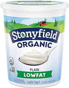 Stonyfield Organic Lowfat Yogurt Plain 32 oz by Stonyfield - American Made