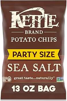 Kettle Brand Sea Salt Potato Chips 13oz Bag by Kettle Brand - American Made