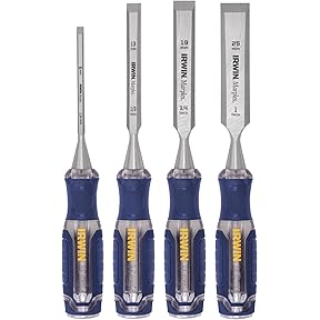 Irwin Marples Chisel Set for Woodworking 4-Piece by Irwin Tools - American Made