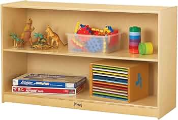 Jonti-Craft Low Mobile Straight Shelf Unit by Jonti-Craft - American Made