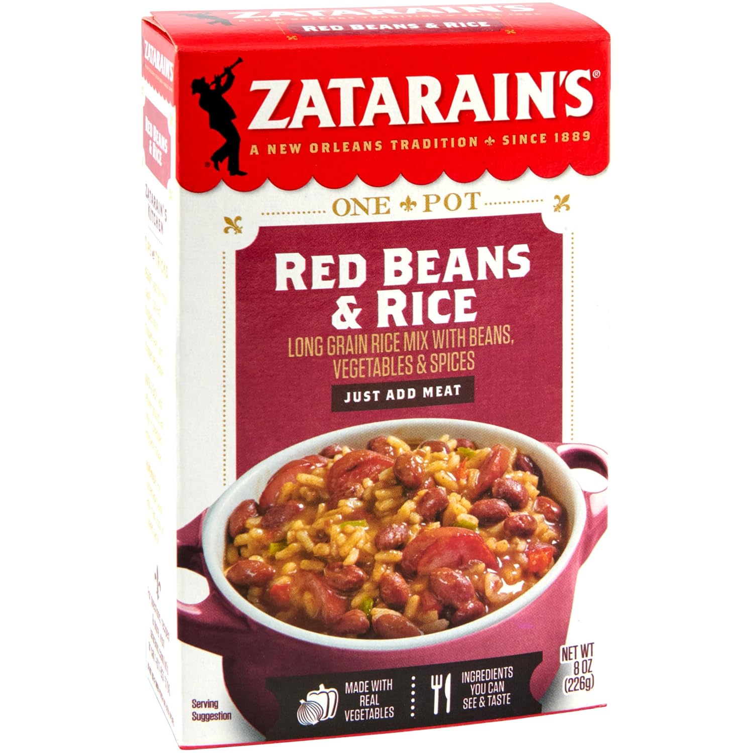 Zatarain's Red Beans & Rice 8 oz by Zatarain's - American Made