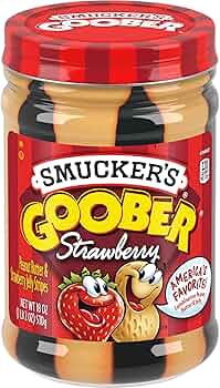 Smucker's Goober PB and Strawberry Stripes 18 oz by Smucker's - American Made