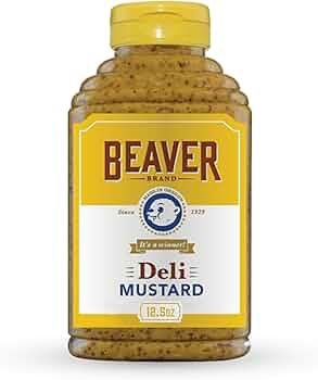 Beaver Brand Zesty Deli Mustard 12.5 oz Squeeze Bottle by Beaver Brand - American Made