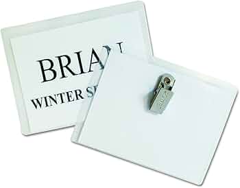 C-Line Name Badge Kits Top Load 4 x 3 Clear 50 per Box by C-Line Products - American Made