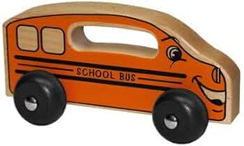 Holgate Toys HHZ102 Wooden School Bus Push Toy by Holgate Toys - American Made