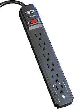 Tripp Lite 6-Outlet Surge Protector Power Strip 6ft Cord by Tripp Lite - American Made