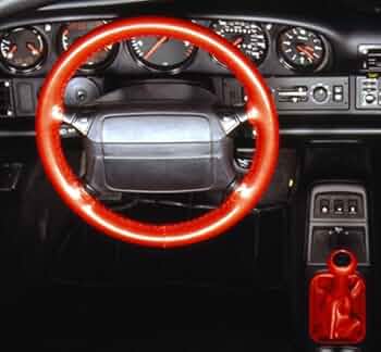 Wheelskins Genuine Leather Steering Wheel Cover - Tan, Size AX by Wheelskins - American Made