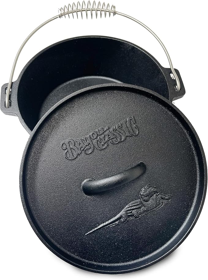 Bayou Classic 7400 4-Quart Cast Iron Dutch Oven by Bayou Classic - American Made