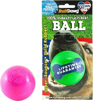 Ruff Dawg Ball Solid Rubber Dog Toy Small by Ruff Dawg - American Made