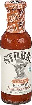 Stubb's Chiles Lime Ginger Pork Marinade 12 oz by Stubb's - American Made
