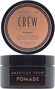 American Crew Men's Hair Pomade Medium Hold High Shine 3 oz by American Crew - American Made