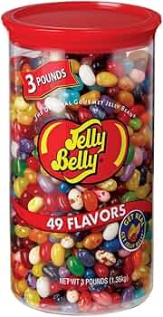 Jelly Belly Assorted Flavors 3 Pound Tub by Jelly Belly - American Made