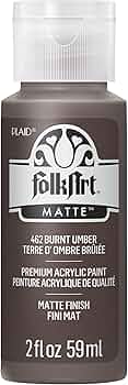FolkArt Acrylic Paint Burnt Umber 2oz by FolkArt - American Made
