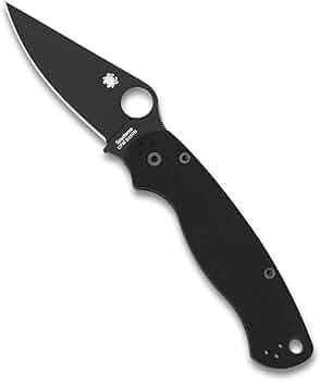 Spyderco Para Military 2 CPM S45VN Black G-10 by Spyderco - American Made