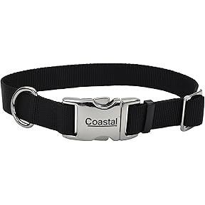 Coastal Pet Adjustable Dog Collar Plastic Buckle Blue 3/4-Inch by Coastal Pet Products - American Made