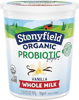 Stonyfield Organic Whole Milk French Vanilla Yogurt 32 oz by Stonyfield - American Made