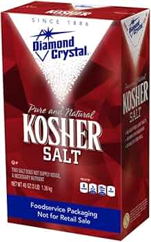 Diamond Crystal Kosher Salt 3 Pound Box by Diamond Crystal - American Made