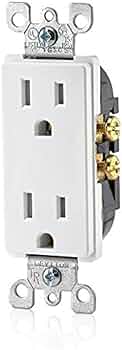 Leviton 15A Decora Tamper-Resistant Duplex Outlet by Leviton - American Made