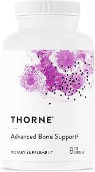 Thorne Advanced Bone Support Calcium Magnesium Vitamin D B Vitamins Folate Boron by Thorne Research - American Made
