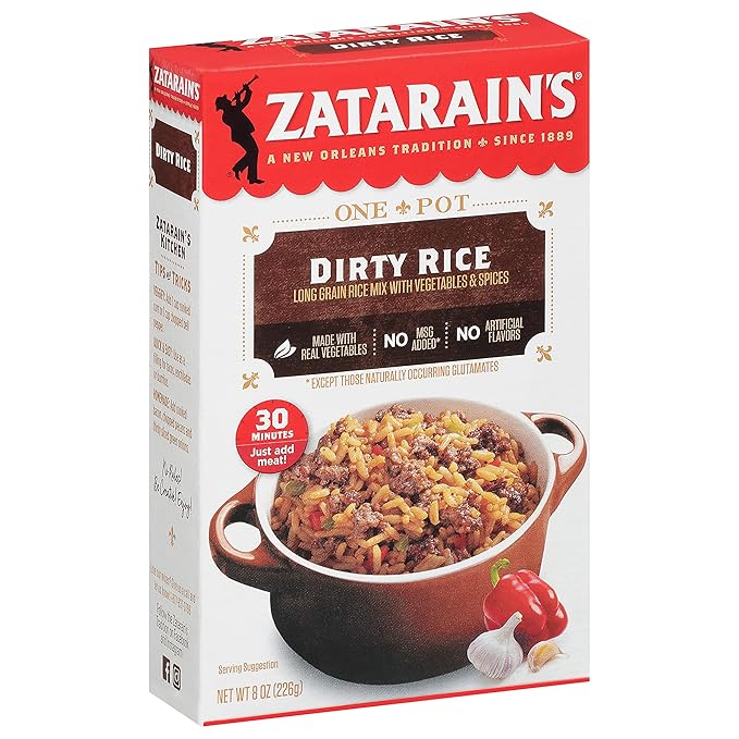 Zatarains Dirty Rice Mix 8 oz by Zatarain's - American Made