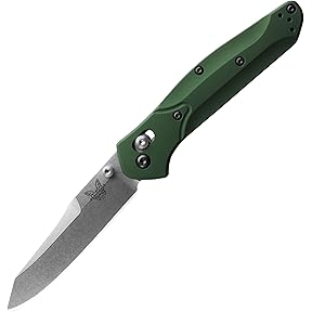 Benchmade 940 Osborne EDC Folding Knife CPM-S30V Green Aluminum by Benchmade - American Made