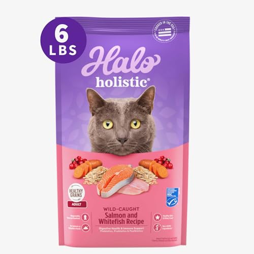 Halo Pets Holistic Adult Dry Cat Food â€” Salmon Recipe by Halo Pets - American Made