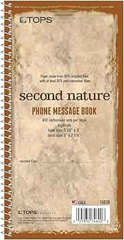 TOPS Phone Message Pad Call Book Carbonless 2-Part 400 Forms by Tops Products - American Made