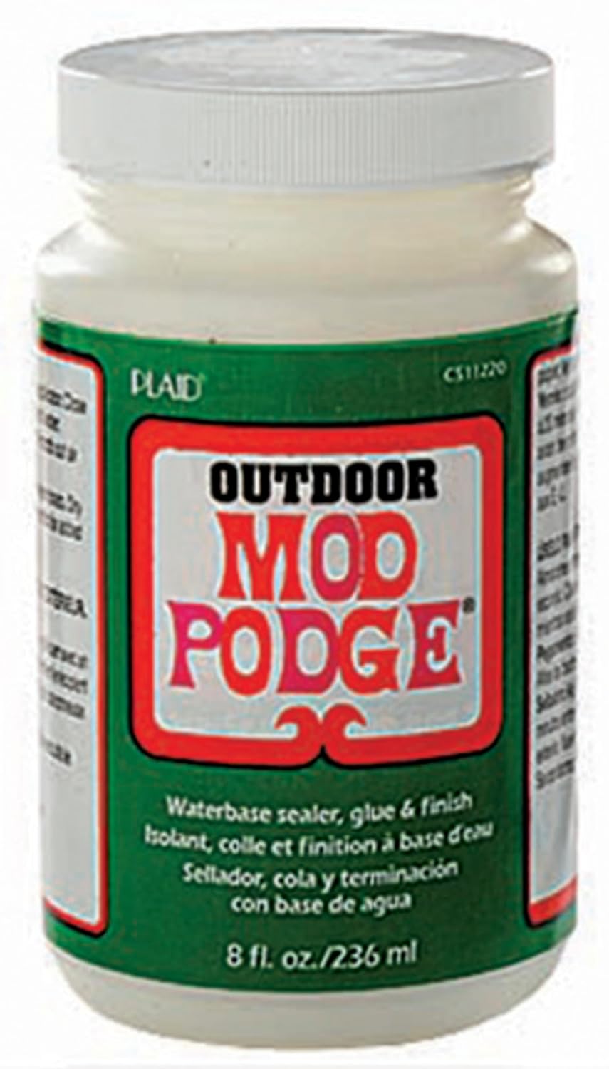 Mod Podge Outdoor Waterbase Sealer Glue and Finish 8 oz by Mod Podge - American Made