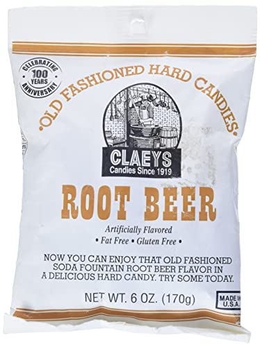 Claey's Root Beer Drops, 6-Ounce Packages (Pack of 12) by Claeys - American Made