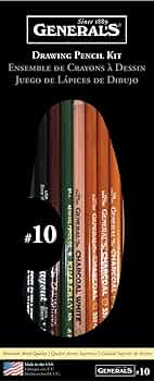 General Pencil Drawing Pencil Kit 10-Piece by General Pencil - American Made