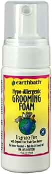Earthbath Hypo-Allergenic Cat Grooming Foam, Fragrance Free, 4 oz by Earthbath - American Made