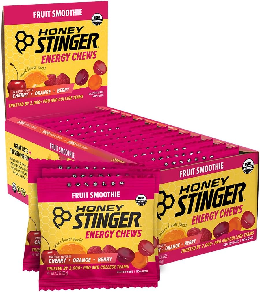 Honey Stinger Organic Fruit Smoothie Energy Chews 12-Pack by Honey Stinger - American Made