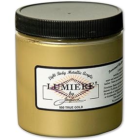 Jacquard Lumiere Fabric Paint True Gold 2.25 oz by Jacquard Products - American Made