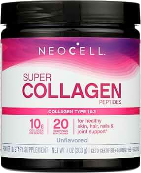 NeoCell Super Collagen Powder Unflavored 7 oz by NeoCell - American Made