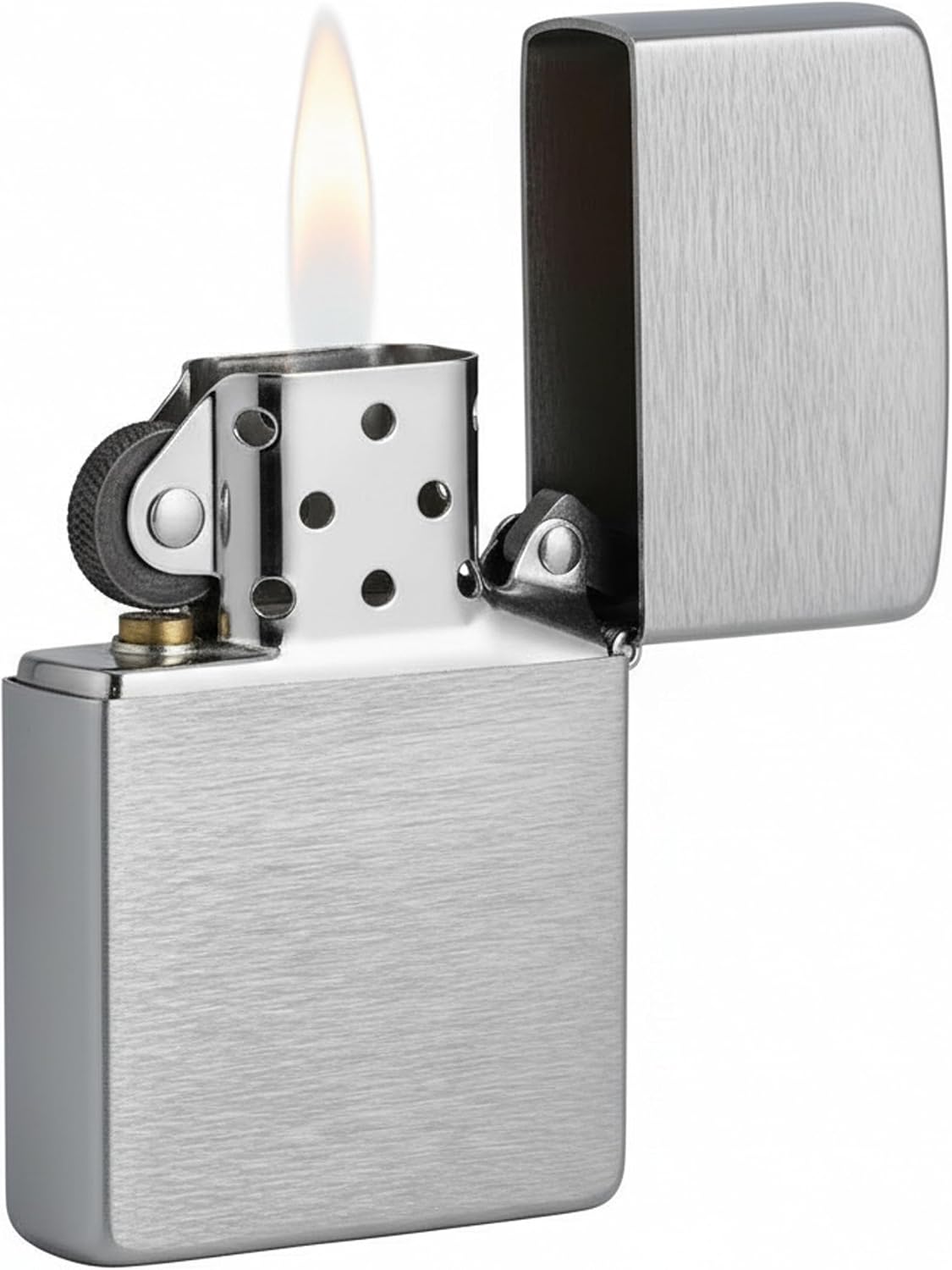 Zippo Classic Brushed Chrome Pocket Lighter by Zippo - American Made