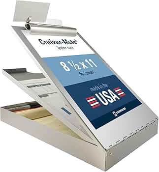 Saunders Recycled Aluminum Clipboard with Storage — Letter Size by Saunders Mfg - American Made