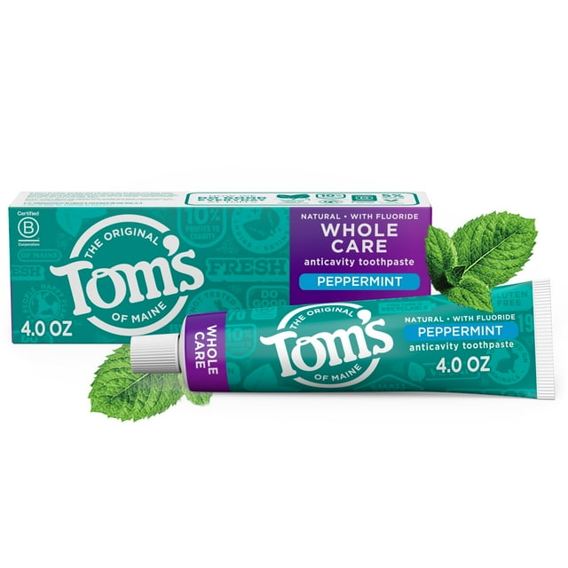 Tom's of Maine Natural Fluoride Toothpaste Peppermint
