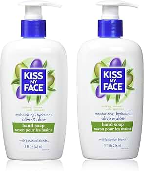 Kiss My Face Moisture Liquid Hand Soap Olive Oil Aloe 54oz 6-Pack by Kiss My Face - American Made