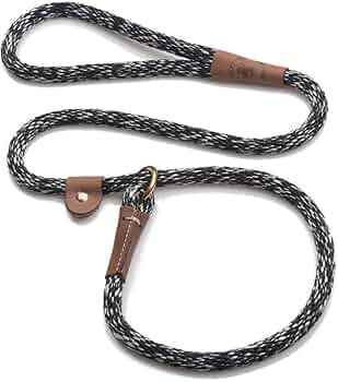Mendota Pet Slip Leash Salt and Pepper 1/2in x 4ft Large Breeds by Mendota Pet - American Made