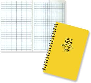 Rite in the Rain Side Spiral Notebook 4.625" x 7", Field Pattern by Rite in the Rain - American Made