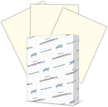 Hammermill Colored Paper Cream 20lb 8.5x11 1 Ream 500 Sheets by Hammermill - American Made