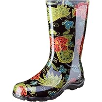 Sloggers Women's Waterproof Rain and Garden Boot - Midsummer Black Size 7 by Sloggers - American Made