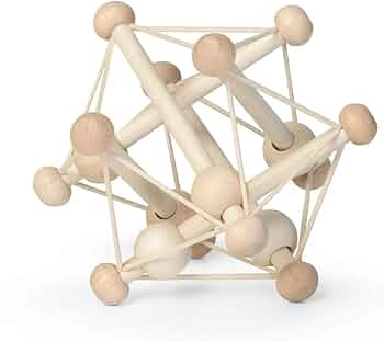 Manhattan Toy Skwish Natural Rattle and Teether Grasping Activity Toy by Manhattan Toy - American Made