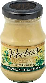 Woeber's Reserve Champagne Dill Mustard 4.25 oz by Woeber's - American Made