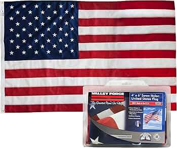 Valley Forge Flag 5x8 Koralex II 2-Ply Polyester American Flag by Valley Forge Flag - American Made