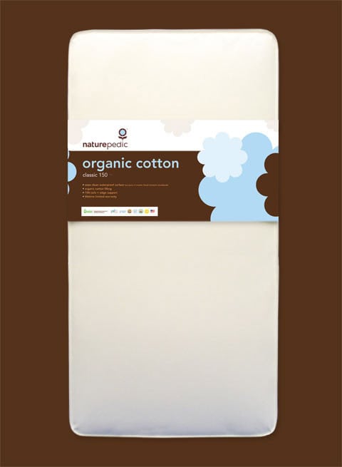 Naturepedic Organic Cotton Classic Crib Mattress 150 Coil by Naturepedic - American Made