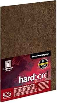 Ampersand Hardbord Smooth 9x12 Inch Panel by Ampersand Art Supply - American Made